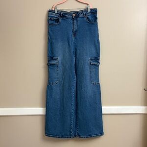 Bagatelle Blue Wide Leg Jeans